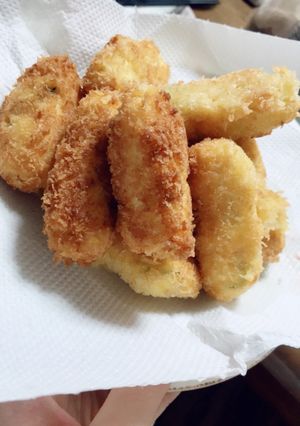 胡瓜の食感が堪らないポテトサラダの揚げ物-レシピのメイン写真