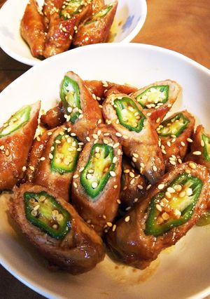 オクラ肉巻き♪ૢ-レシピのメイン写真