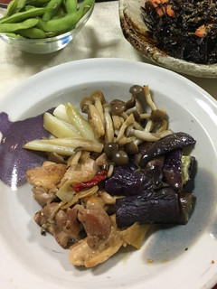 ナスと鶏もも肉の生姜煮-レシピのメイン写真