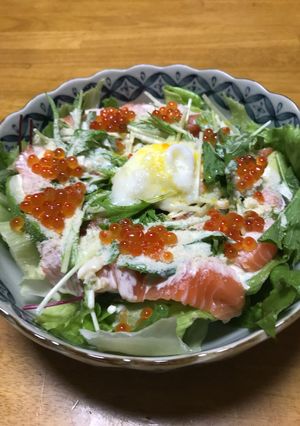サーモンとアボカドのシーザーサラダ-レシピのメイン写真