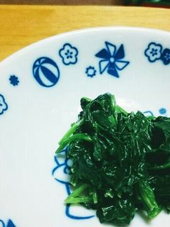 ほうれん草のお浸し×サラダ❔❔❔-レシピのメイン写真