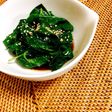 中華ダレでモロヘイヤを食べよ〜♡