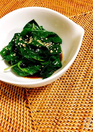 中華ダレでモロヘイヤを食べよ〜♡-レシピのメイン写真