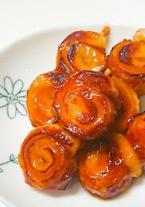 お弁当に！グルグルちくわの照焼き-レシピのメイン写真
