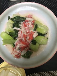 青梗菜のカニカマ餡かけ-レシピのメイン写真