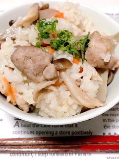 鶏肉の炊き込みご飯♪-レシピのメイン写真