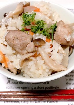 鶏肉の炊き込みご飯♪-レシピのメイン写真