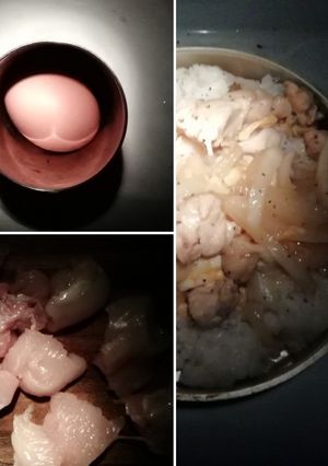 キャンプ親子丼-レシピのメイン写真