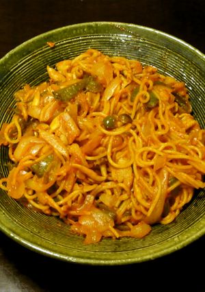 韓国風モツナポリタン-レシピのメイン写真