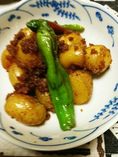 ひき肉と小粒じゃがいもの炒め煮-レシピのメイン写真