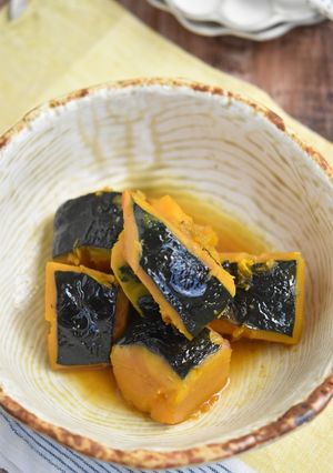 かぼちゃの鶏だしうま煮【冷凍・作り置き】-レシピのメイン写真