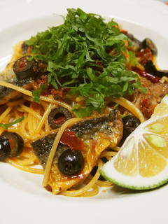 秋刀魚とドライトマト☆パスタ-レシピのメイン写真