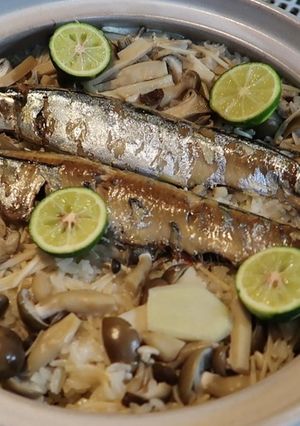 秋の味覚！さんまの炊き込みご飯♪-レシピのメイン写真