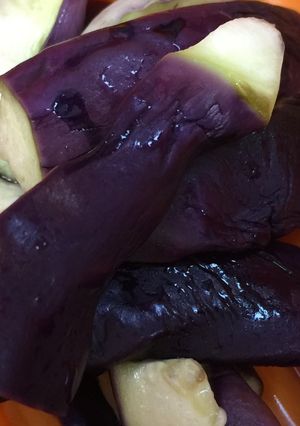 レンジで色よく♪ナスの昆布茶蒸し-レシピのメイン写真