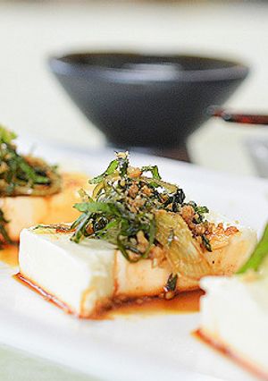 クリームチーズの冷ややっこ風おつまみ♪-レシピのメイン写真