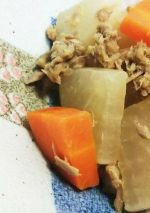 お手軽、大根とツナの煮物-レシピのメイン写真