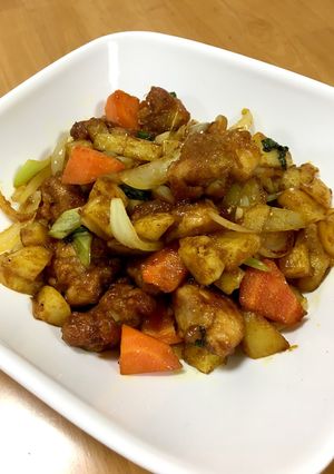 大人の給食☆鶏肉と野菜のカレー炒め-レシピのメイン写真