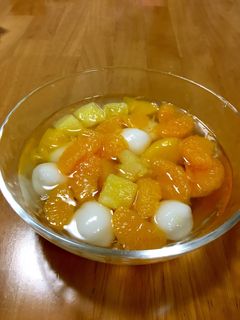 大人の給食☆白玉ポンチ-レシピのメイン写真