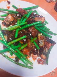 さんまの蒲焼きとニンニクの芽の炒め物-レシピのメイン写真