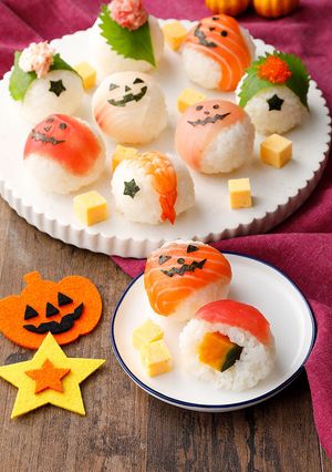 みんなで楽しむ♪ハロウィン手まり寿司-レシピのメイン写真