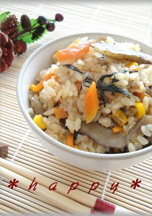 ✿炊飯器にお任せ☆簡単炊き込みご飯✿-レシピのメイン写真