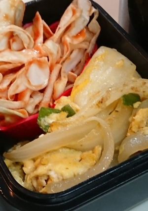 オニオンとピーマンの卵とじ-レシピのメイン写真