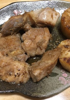 シンプル まぐろの腹身の生姜焼き-レシピのメイン写真