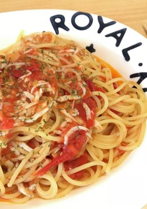 完熟トマトとしらすのパスタ-レシピのメイン写真
