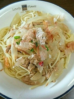 和風かつおぶしのツナパスタ-レシピのメイン写真