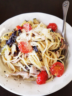 ペコペコランチに♪豚こまとなすのパスタ-レシピのメイン写真