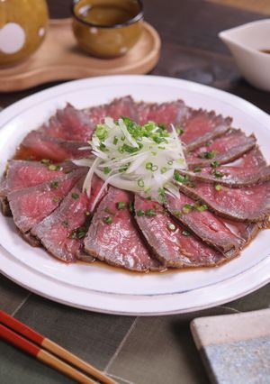 昆布茶で！牛肉の和風たたき-レシピのメイン写真