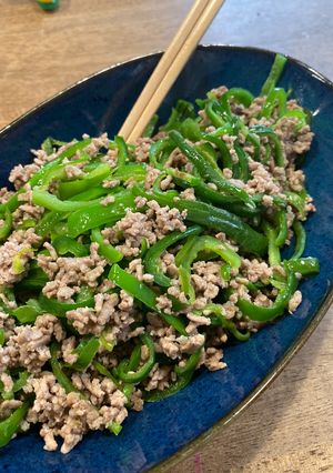 ピーマンとひき肉の炒め物-レシピのメイン写真