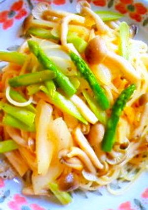 簡単シンプル♡きのことアスパラのパスタ-レシピのメイン写真