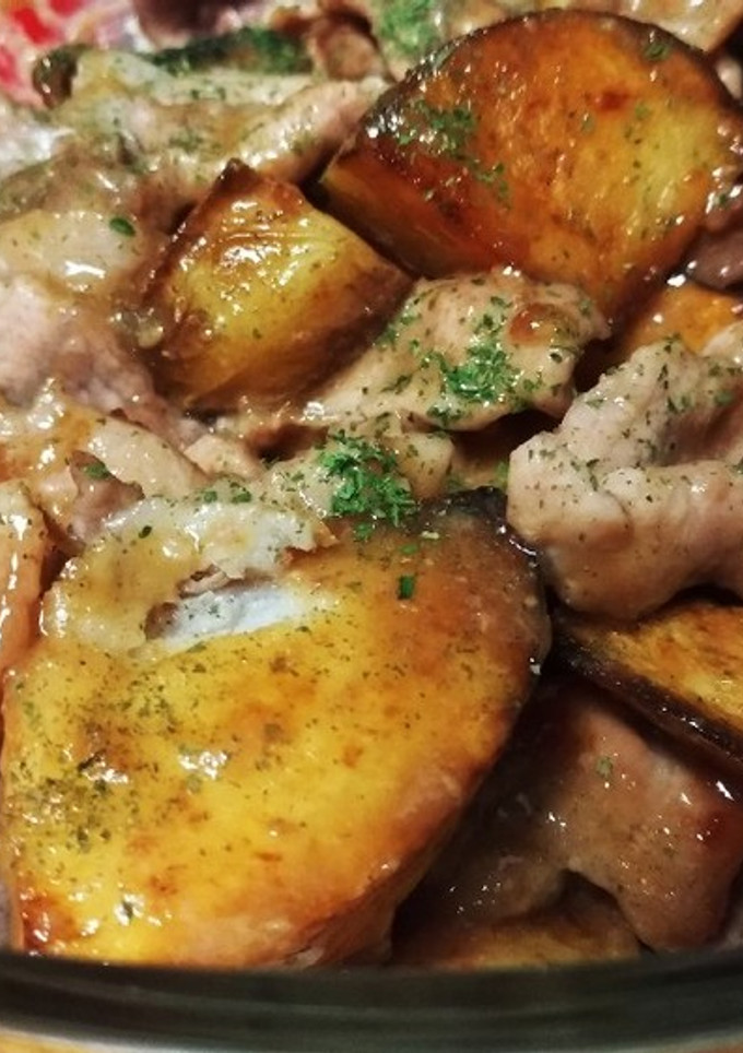 じゃがいもと豚肉の焼肉のたれ炒め-レシピのメイン写真