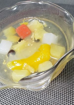子供に野菜!茄子フルーツナタデココゼリー-レシピのメイン写真