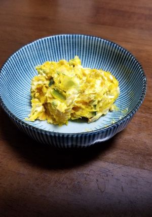 カボチャのクリームチーズとナッツのサラダ-レシピのメイン写真