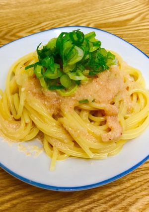 ボウル１つで！簡単！明太子クリームパスタ-レシピのメイン写真