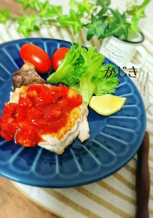 万能！かじきのフレッシュトマトソースかけ-レシピのメイン写真