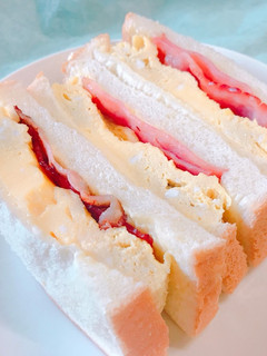 レンチンで簡単!厚焼き玉子のサンドイッチ-レシピのメイン写真