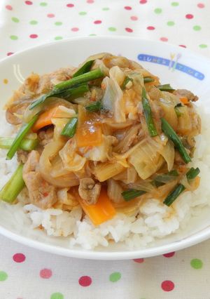 豚キムチ丼-レシピのメイン写真