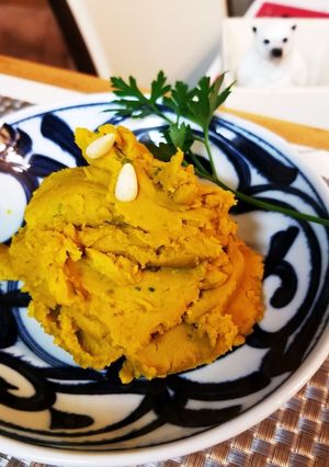 ピスタチオ、松の実のマッシュかぼちゃ-レシピのメイン写真