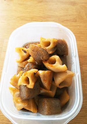 レンコンとコンニャクの炒め煮♡お弁当に♡-レシピのメイン写真