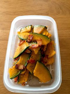 かぼちゃとベーコンの炒め物♡お弁当に♡-レシピのメイン写真