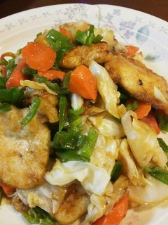 鳥むね肉と野菜のぽん酢炒め-レシピのメイン写真