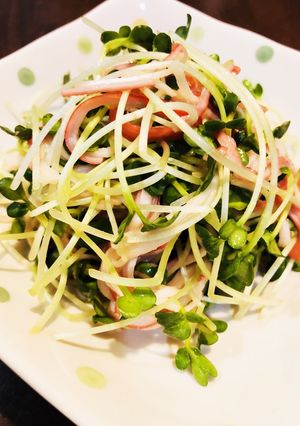 かいわれカニカマ-レシピのメイン写真
