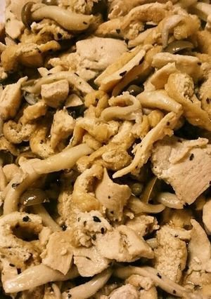胸肉としめじのポン酢炒め-レシピのメイン写真
