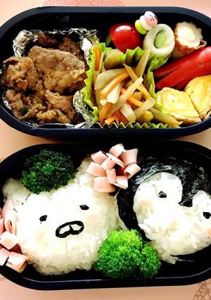 ♡ねこぺん日和キャラ弁♡-レシピのメイン写真