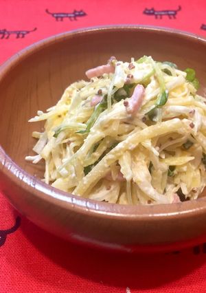 千切りポテサラ チーズマスタード味-レシピのメイン写真