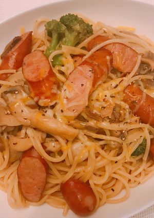 きのこと残り野菜のさっぱりパスタ-レシピのメイン写真