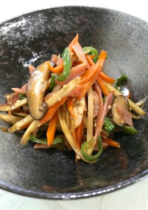 ベーコンきんぴら♪バター醤油味!-レシピのメイン写真